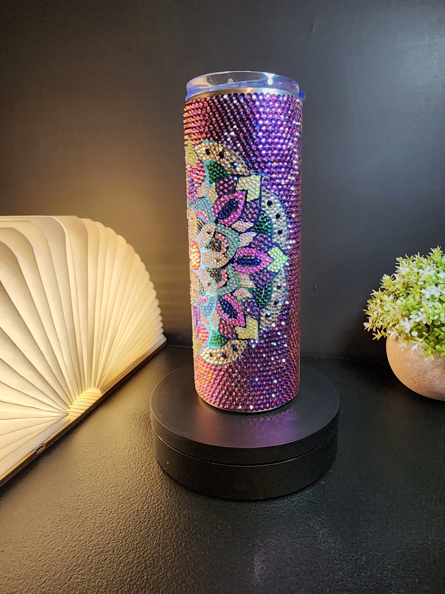 Purple Themed Mandala Tumbler