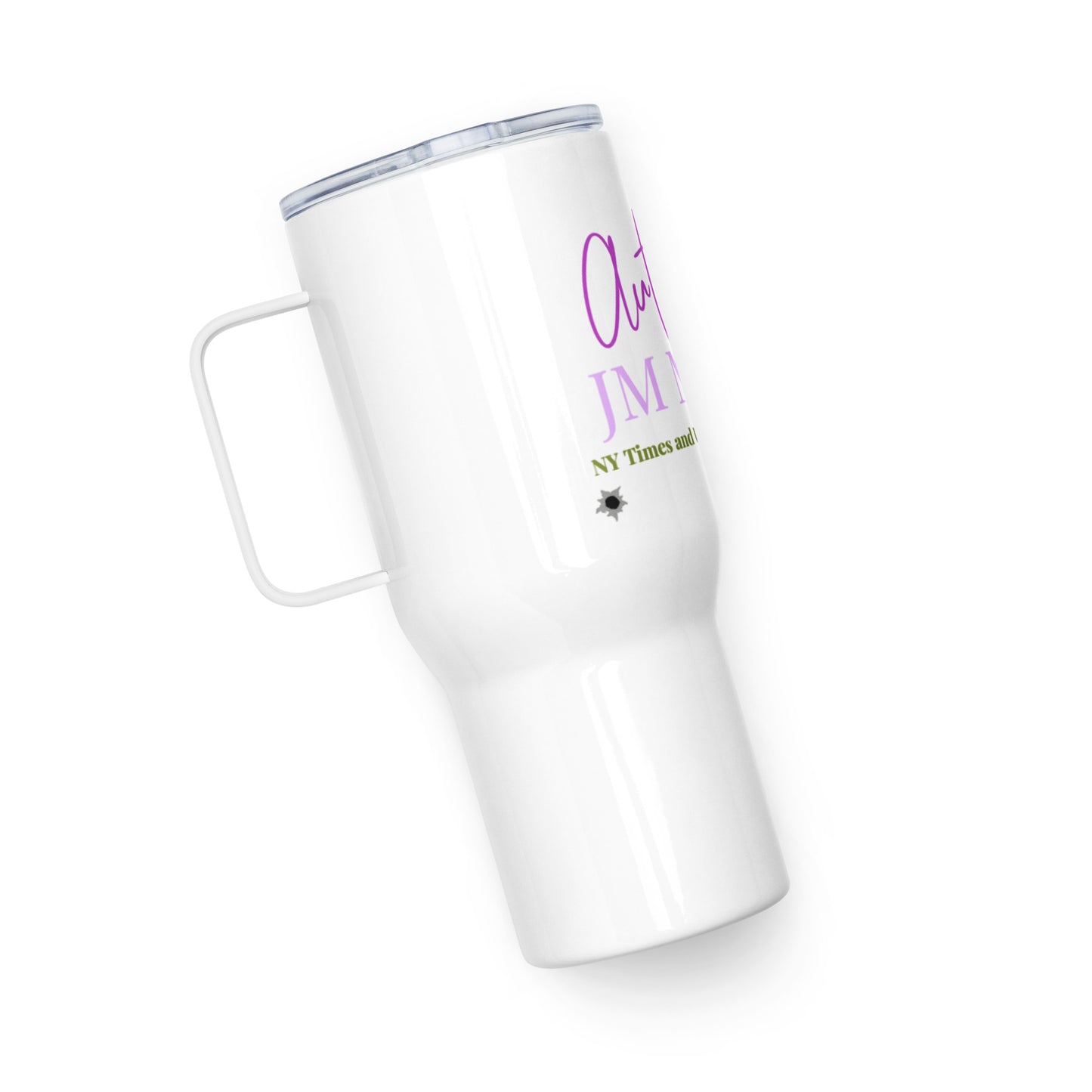 Travel mug with a handle