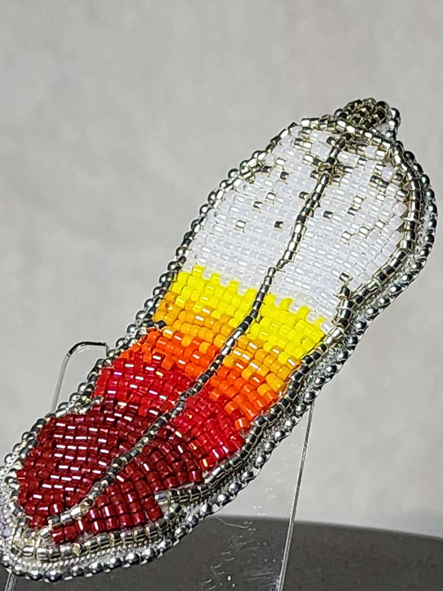 Fire Feather barrette